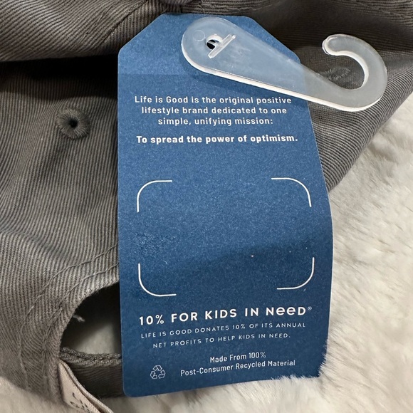 Life Is Good Gray Flower Hat - Picture 10 of 10